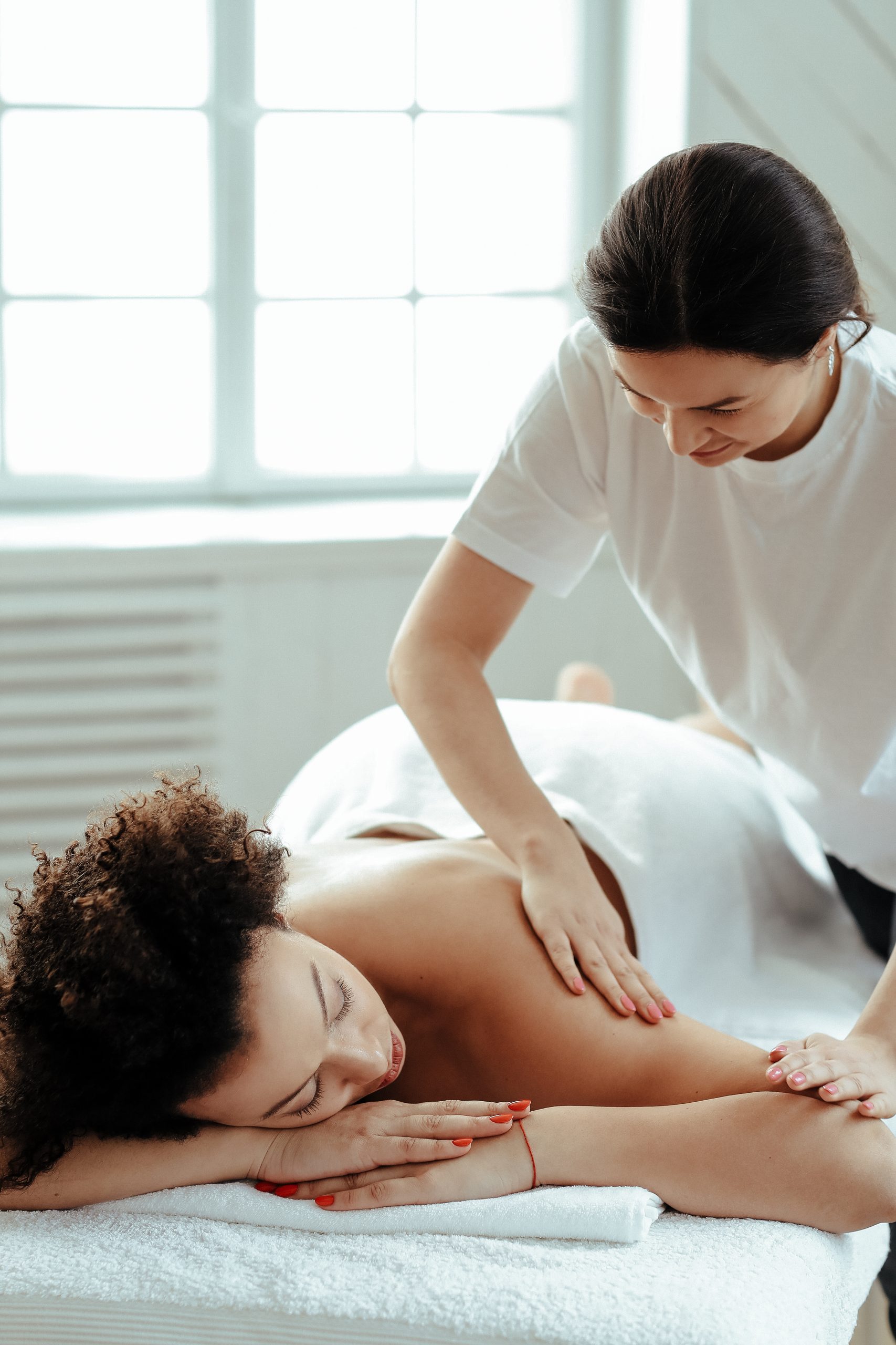 Woman in SPA